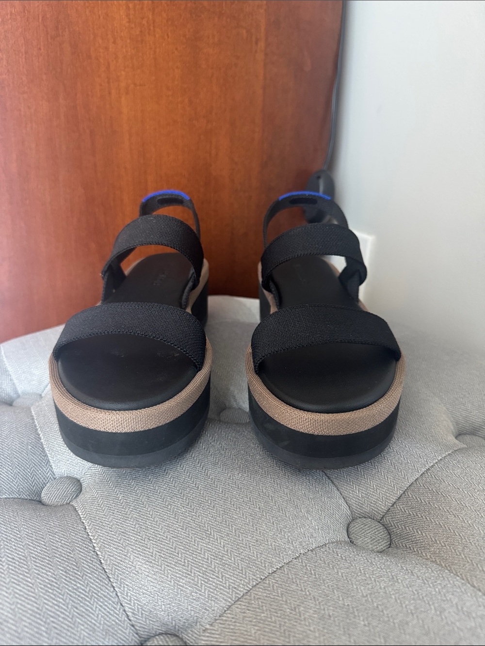 Rothy’s black platform sandals - Picture 4 of 7